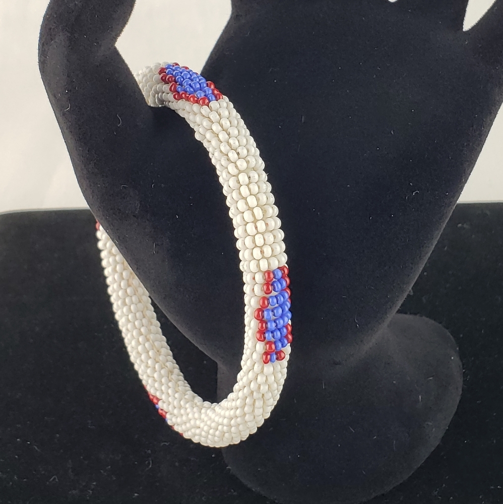 Seed Bead bangle bracelet